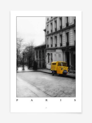 Paris Yellow Car FineArt
