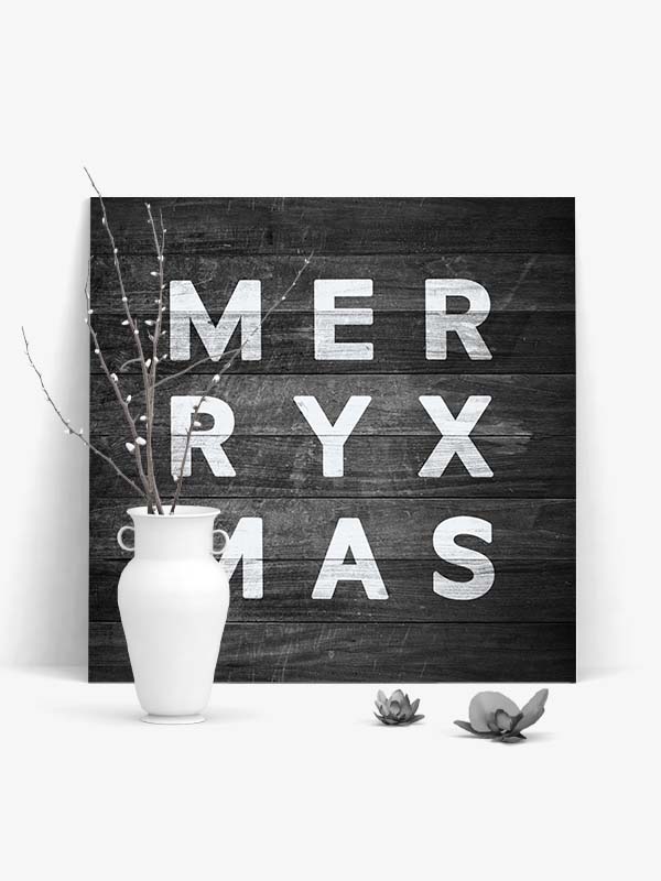 MerryXmas - Black Edition - Produktbild by Black Sign Artwork