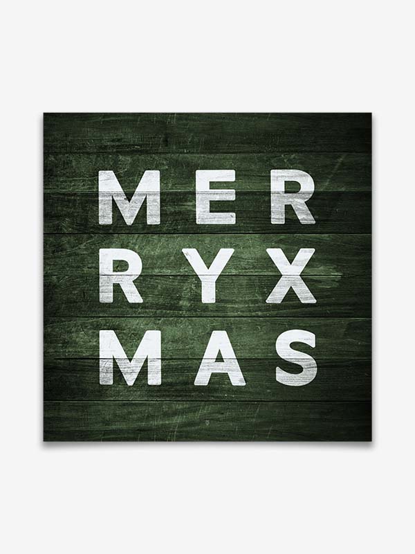MerryXmas - Green Edition - Poster by Black Sign Artwork