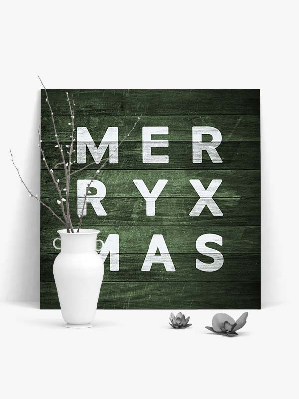 MerryXmas - Green Edition - Produktbild by Black Sign Artwork