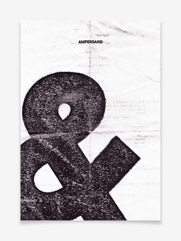 Ampersand - Poster by Black Sign Artwork