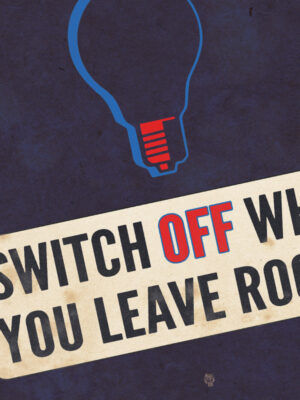Save – Switch off when you leave rooms