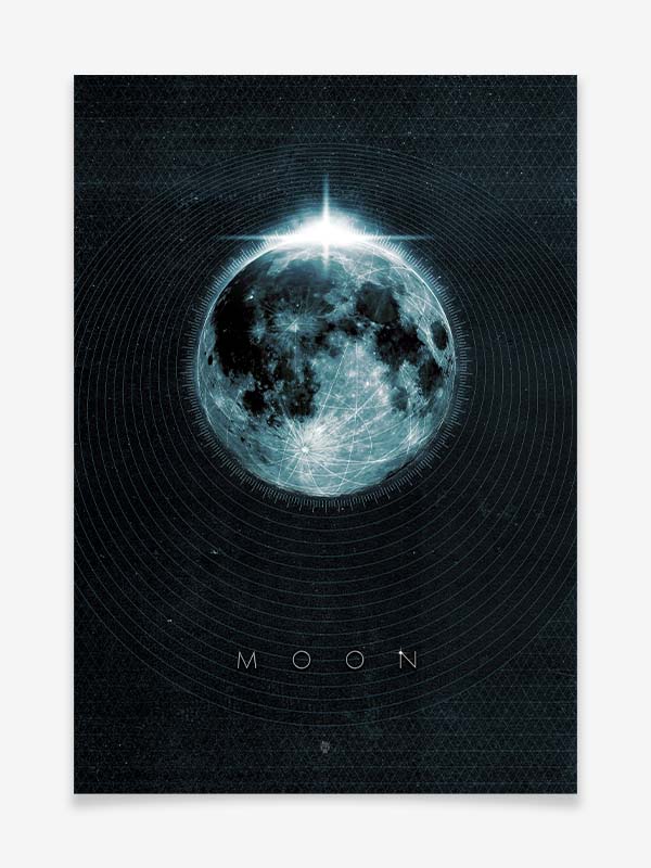 Moon - Poster by Black Sign Artwork
