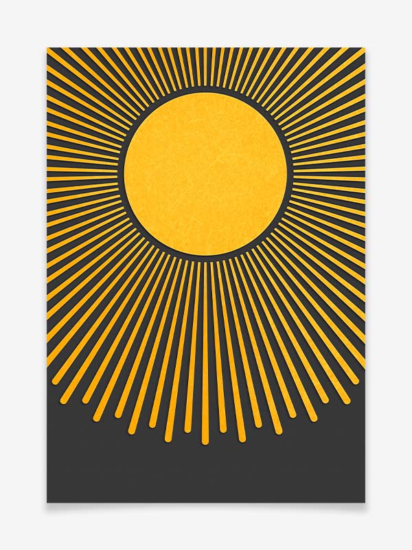 Sonnenaufgang - Poster by Black Sign Artwork