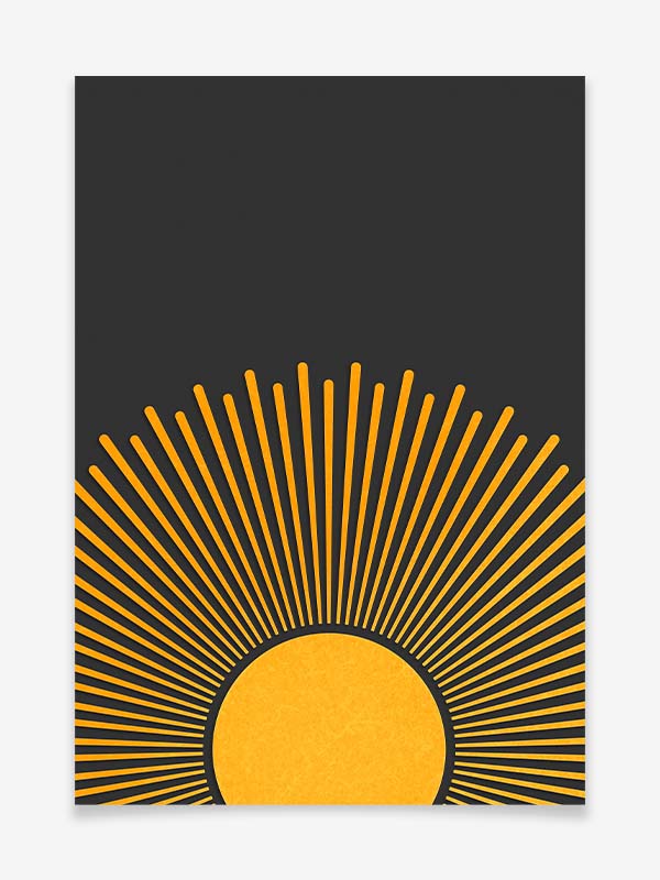 Sonnenuntergang - Poster by Black Sign Artwork