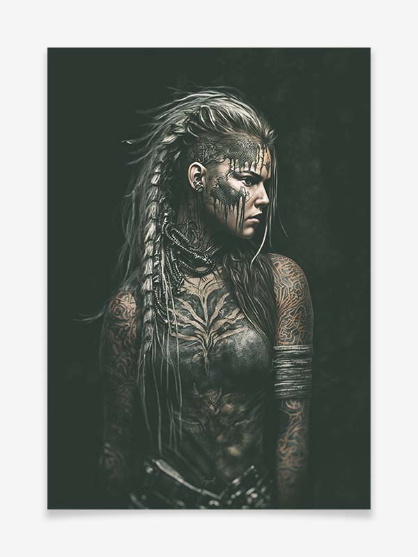 Tattoo Girl - Poster by The Art Of NEO