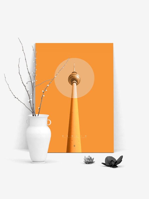 The Television Tower (Orange Edition) - Produktbild 1 by Black Sign Artwork