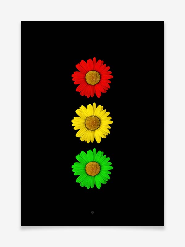 Traffic Light - Kamille - Poster by Black Sign Artwork