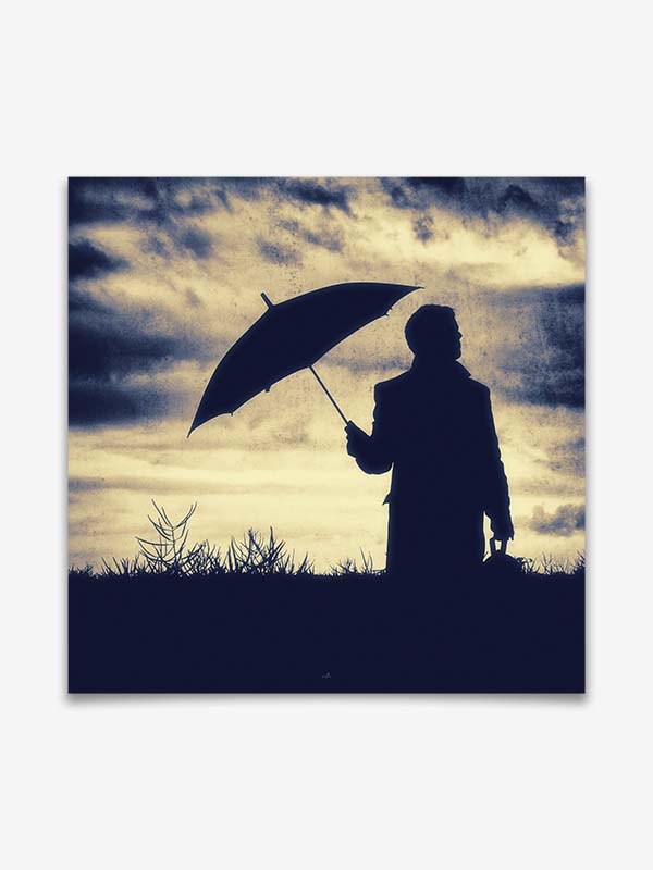 Umbrella Man - Poster by Black Sign Artwork