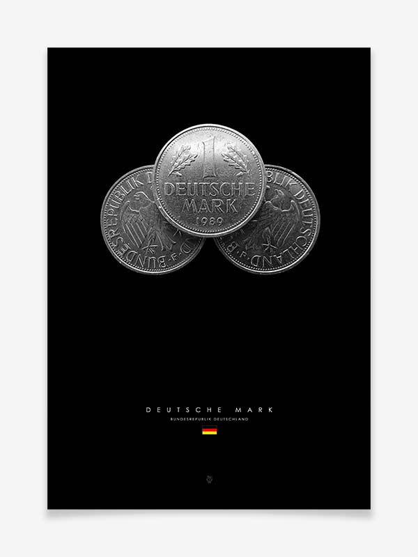 Deutsche Mark der BRD - Poster by Black Sign Artwork