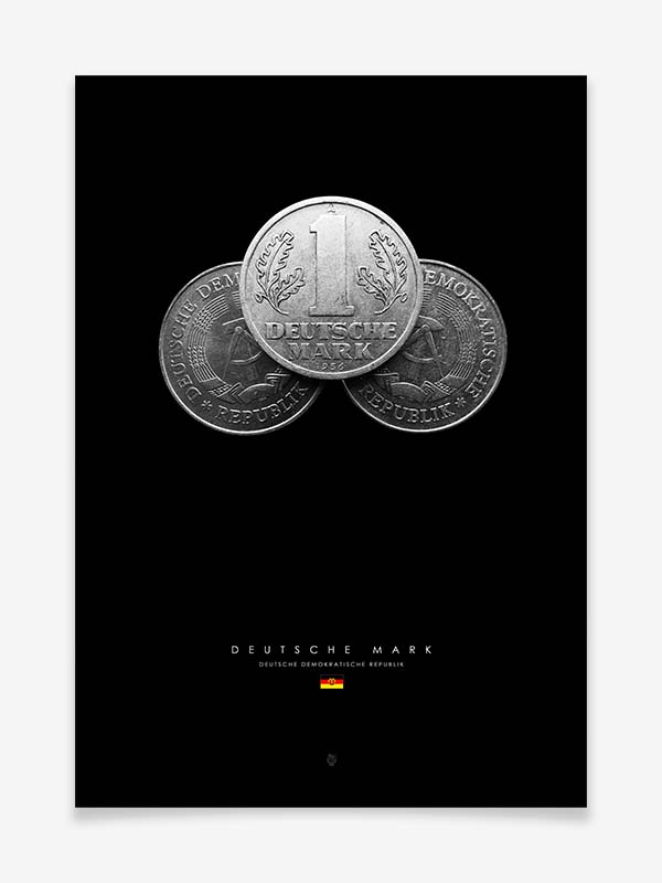 Deutsche Mark der DDR - Poster by Black Sign Artwork