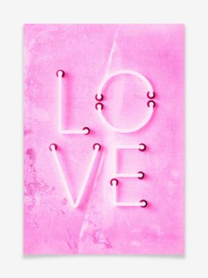 Neon Love - Poster by Artboxx