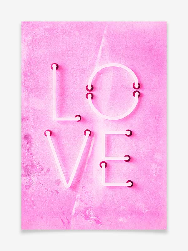 Neon Love - Poster by Artboxx