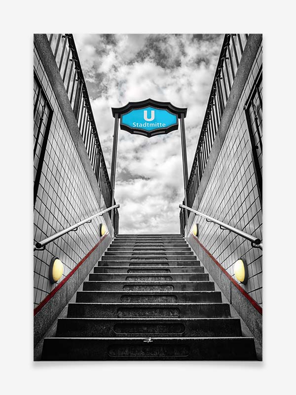 U-Bahn Station Stadtmitt Berlin - Poster by ARTSHOT - Photographic Art