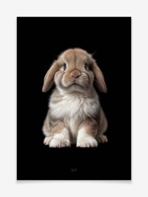 Hase - Jungtier - Poster by Greyscale