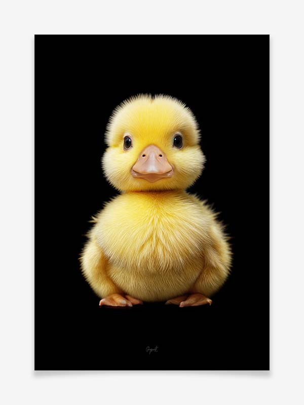 Ente - Jungtier - Poster by Greyscale