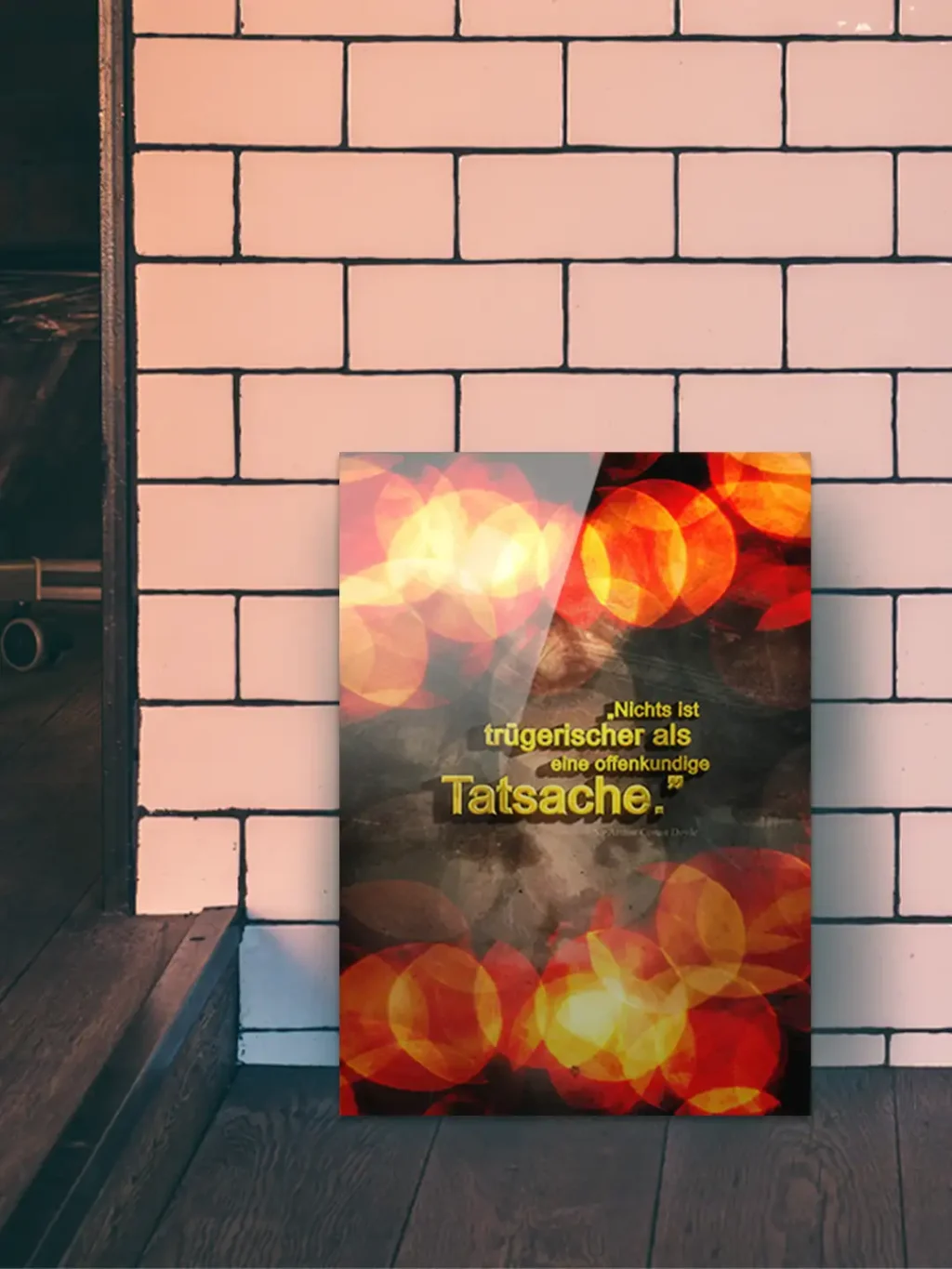 Nichts ist trügerischer als eine offenkundige Tatsache – Produktbild 2 by Black Sign Artwork