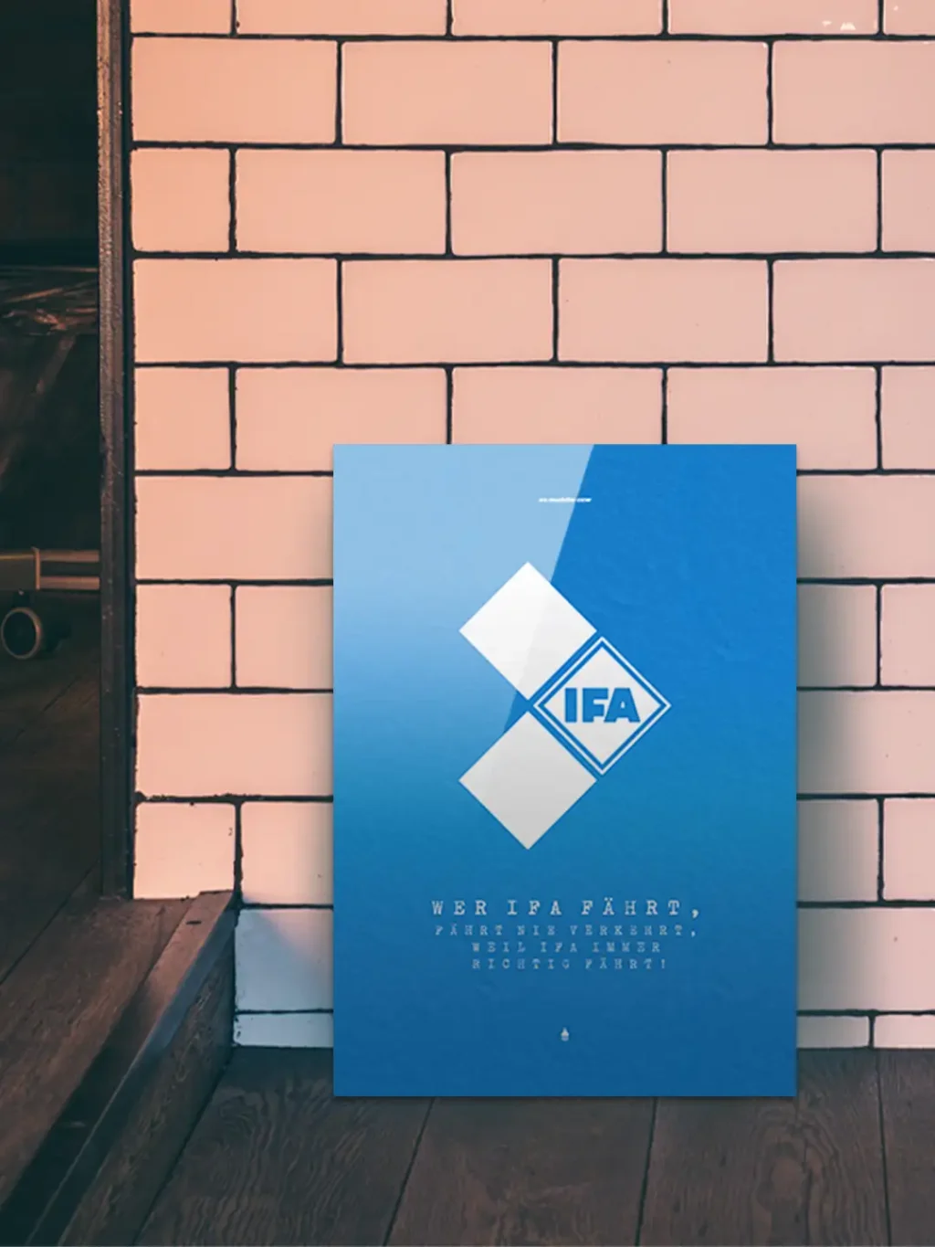 Wer IFA fährt, fährt nie verkehrt weil IFA immer richtig fährt! – Produktbild 2 by GDR-DESIGN