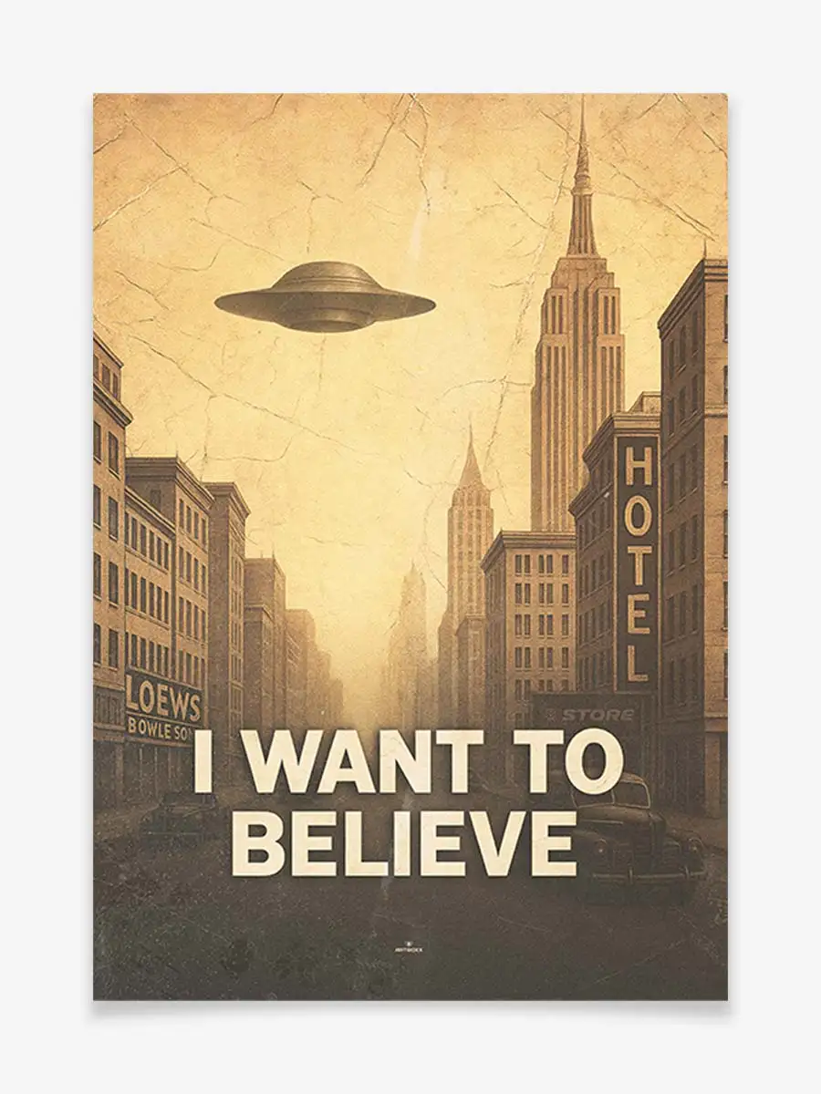 I Want To Believe –  Retro UFO