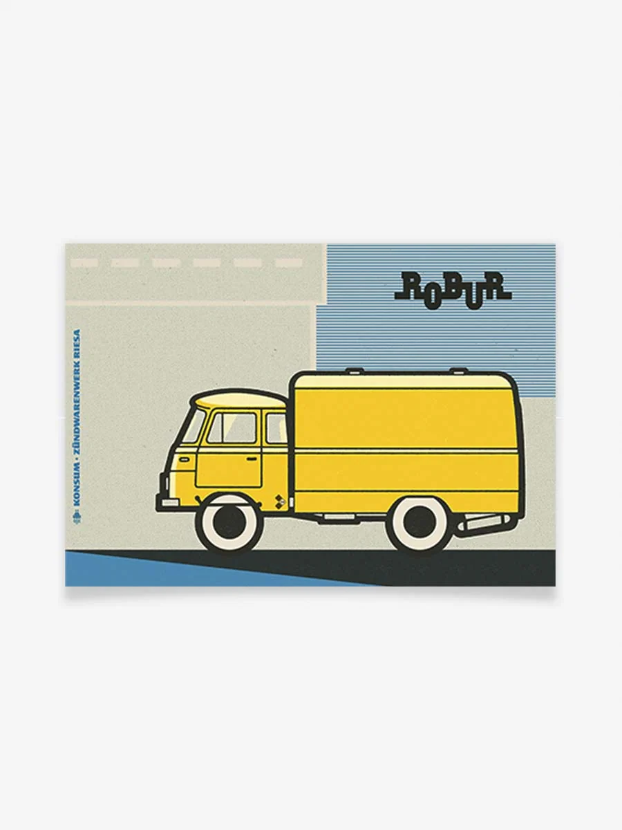 Robur | Konsum – Zündwarenwerk Riesa – Produktbild Poster by GDR-DESIGN